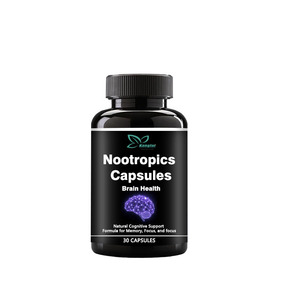 Proveedor Suplemento de cerebro personalizado Cápsulas de refuerzo de cerebro Suplementos para Focus Good Memory Nootropics Cápsulas Píldoras - Product Image 1