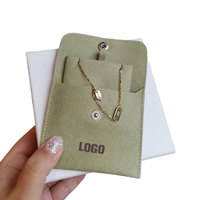 Bolsas y Estuches de Microfibra de Gamuza con Cierre a Presión y Logotipo Personalizado, en Colores y Tamaños a Medida para Empacar Joyas como Aretes, Collares y Anillos