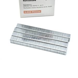 चीन कारखाने थोक यू-प्रकार फ्लैट ए 11 3/8 "इंच श्रृंखला या तीर टी 50 श्रृंखला धातु फर्नीचर स्टेपल - Product Image 3