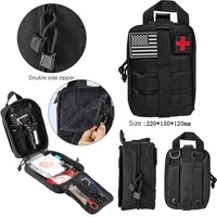Trousse de premiers secours d'urgence professionnelle complète pour l'extérieur avec outils tactiques SOS, lampe torche, couverture, hache, pelle
