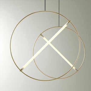 Lampadario Minimalista Post-moderno Creativo, Lampade Sospese Circolari per Ristoranti e <span class=keywords><strong>Negozi</strong></span> di Abbigliamento, Luce Pendente Geometrica per Caffè e Comodini - Product Image 2