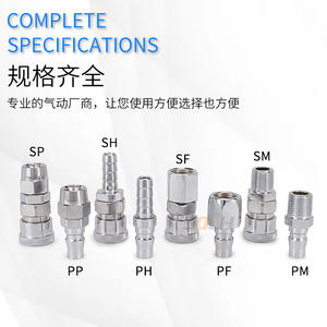 Type C Stainless Steel Quick Coupler Pneumatic Air <b>Hose</b> Quick Connector for Air <b>Compressors</b> Models 10 20 30 40 - Product Image 3