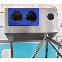 Station de nettoyage hygiénique à 360 degrés pour un nettoyage sans angle mort, utilisée dans le traitement des aliments