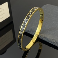 Brazalete de Lujo con Ojo de Diablo Esmaltado en Colores, Brazalete de Acero Inoxidable Antideslustre con Ojos Malvados, Joyería