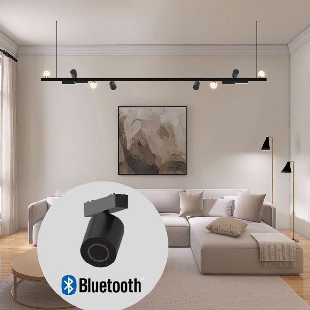 6MM Ultrathin Smart Home Magnetic Track Speaker Surface Mounted Adjustable Track Wireless Speaker 10m Barrier-free Connection