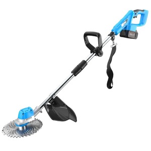 Electric String Trimmer 20 V Brushless Motor Cordless Rechargeable Battery Stainless Steel Blade For Lawn And Garden Use - Product Image 1
