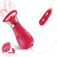 S-HANDE 4 in 1 Elektro massage Zungen vibrator für Klitoris vibrator Nippel stimulation Erwachsene Frauen lecken Vibrator