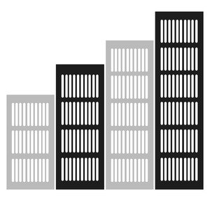 Aluminum Alloy Breathable <b>Mesh</b> Cabinet Panel 150-650mm Rectangular Ventilation Holes For Cupboard Storage - Product Image 1