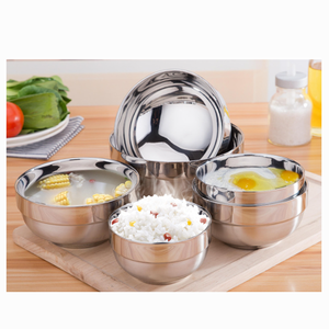 Tazón de Acero Inoxidable SUS 304 de Doble Pared con Aislamiento Térmico, Tazón de Acero Inoxidable de Alta Calidad SUS 316/SUS 316L Resistente a Quemaduras - Product Image 4