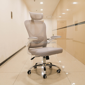Poltrona Direzionale Girevole Ergonomica da <span class=keywords><strong>Ufficio</strong></span> Regolabile in <span class=keywords><strong>Tessuto</strong></span> con Gambe in Acciaio Inossidabile - Product Image 6