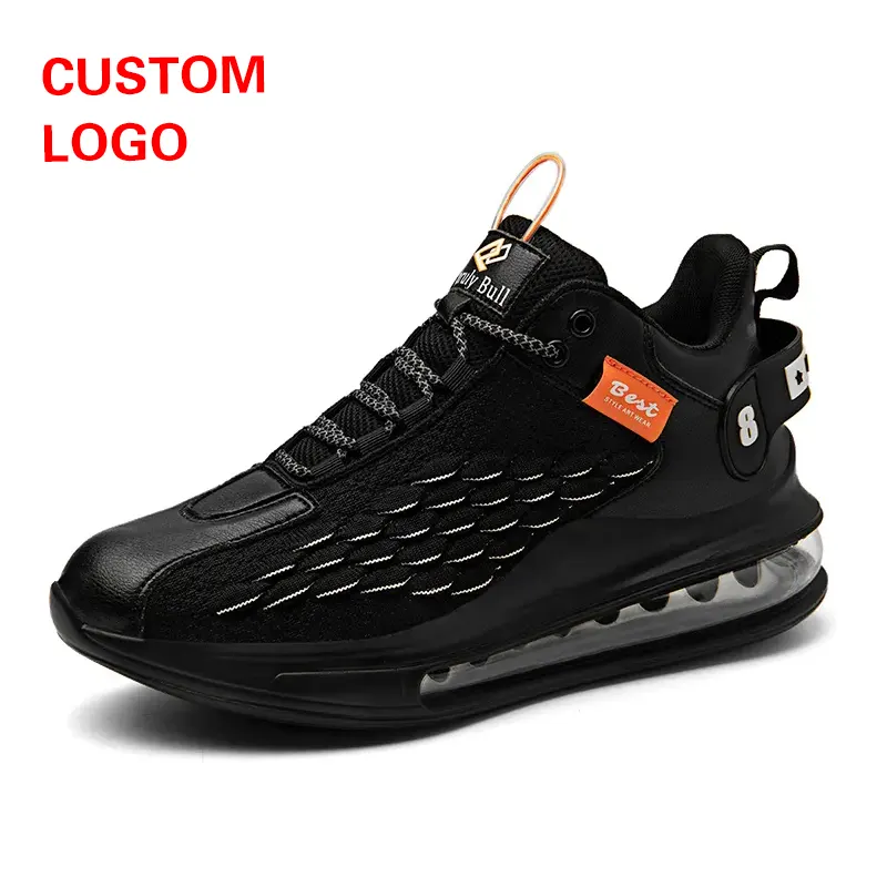 סין נעלי מפעל אישית משלך לוגו מותג ספורט כרית אוויר נעלי ריצה לגבר