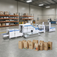 Machine à fabriquer des sacs en papier à fond en V, petite, bon marché, à grande vitesse et à prix bas, avec impression