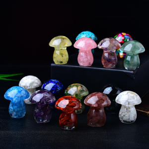 Toptan doğal kristal ezilmiş taş reçine mantar moda trendi DIY ev dekorasyon tahsil promosyon süsler - Product Image 1