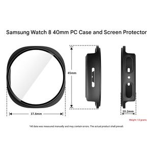 Nouvelle Arrivée Protection d'écran en verre trempé et coque PC anti-rayures pour montre connectée Galaxy Watch 8 40mm - Product Image 4