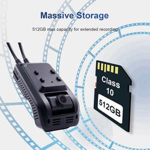 4g hd wifi dash מצלמה המכונית dvr 1080p מצלמה קדמית ואחורי 2 ערוץ חזון הלילה-לחתוך חי הזרמת וידאו מקליט - Product Image 3