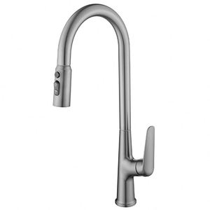 <span class=keywords><strong>Robinet</strong></span> de cuisine Oubao monocommande cascade robuste pour évier, avec filtre à eau 3 voies, finition blanche - Product Image 1