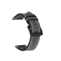 Bracelet de montre en cuir véritable le plus vendu, cuir de vachette pleine fleur finition Crazy-Horse ; boucle ardillon compatible pour montres
