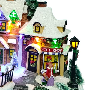Venta al por Mayor de Árboles de Navidad Animados con Luces LED y Casas de Pueblo Navideñas Giratorias para Decoración Navideña y Regalos - Product Image 5