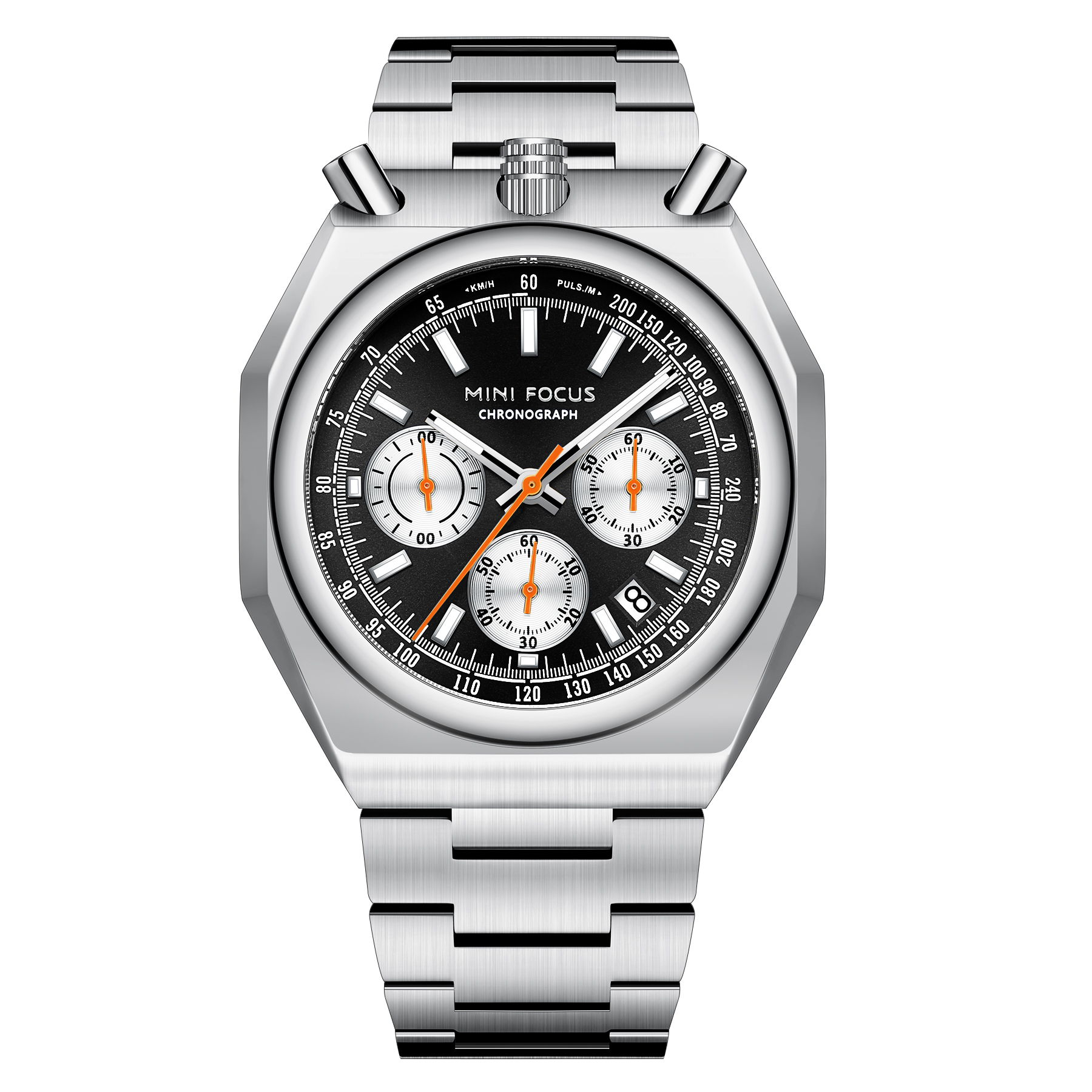 Plata Con Dial Negro