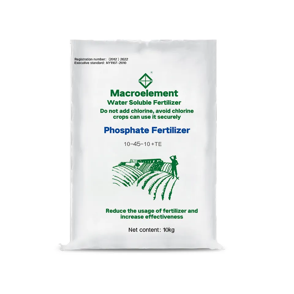 Fertilizante soluble en agua NPK 10-45-10 fertilizante orgánico con alto contenido de fosfato para uso agrícola