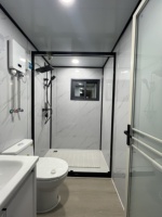 Maison conteneur préfabriquée extensible de luxe de 20 pieds ou 40 pieds, mobilisée, portable, avec 2 chambres et salle de bain, hôtel mobile