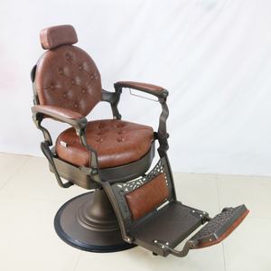 Fashion Gold Red Classic Black <b>Vintage</b> Barber <b>Chair</b> Hydraulic Pump Reclining <b>Chair</b> Barber for Hair Salon - Product Image 4