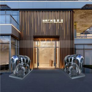 EX997 Stainless Steel Sculpture Art Garden <b>Decorative</b> Metal Sculpture for Commercial Public <b>Space</b> Projects - Product Image 5