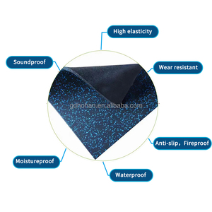 Venta al por Mayor de Fábrica: Tapete de <span class=keywords><strong>Goma</strong></span> Antivibración de Alta Calidad y No Tóxico <span class=keywords><strong>para</strong></span> Gimnasio, con Absorción de Impactos - Product Image 5