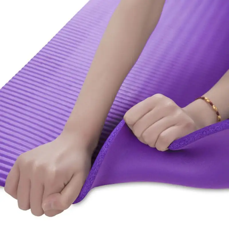 10mm dày lớn thoải mái phòng tập thể dục tập thể dục mang dây đeo NBR Yoga Mat cho Pilates và thực hành Yoga khác