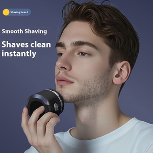 Mini <span class=keywords><strong>afeitadora</strong></span> de cabeza calva en seco y húmedo 7 en 1 <span class=keywords><strong>afeitadora</strong></span> recargable rotativa impermeable eléctrica inalámbrica profesional - Product Image 3