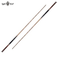 Queues de billard CUEELF Standards 8,5 mm, fabriquées à la main en frêne dur, jointées 3/4, avec autocollant personnalisé, en bois d'érable.