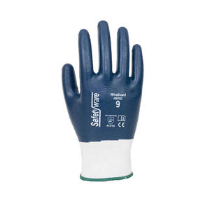 ถุงมือนิรภัยสำหรับงานเคลือบ EN388เส้นโพลีเอสเตอร์กันน้ำและทนน้ำมันพร้อมถุงมือนิรภัยฟังก์ชั่นกันลื่น - Product Image 2