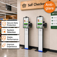 Máquina de Auto-Servicio Personalizable con Pantalla de 21.5 Pulgadas, Sistema Operativo Windows, Terminal Punto de Venta para Cadenas de Comida Rápida, Diseño de Soporte Adaptable