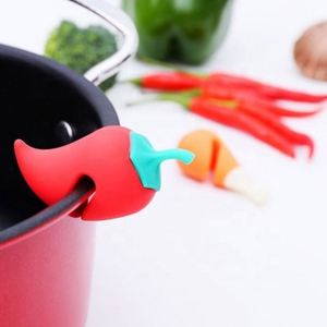 <b>Silicone</b> Carrot Pot Lid Holder, Anti-Overflow Kitchen <b>Tool</b>, Practical Promotional Gift - Product Image 3