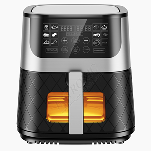 Freidora de Aire Inteligente de Gran Tamaño, 6L 8L, con Pantalla LED Digital, Freidora de Aire Profunda de Acero Inoxidable - Product Image 2