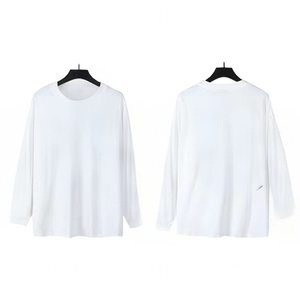T-shirt a maniche lunghe girocollo in puro cotone unisex, vestibilità ampia, con bordo cromato a cuore <span class=keywords><strong>AR</strong></span>, alta qualità, all'ingrosso - Product Image 4