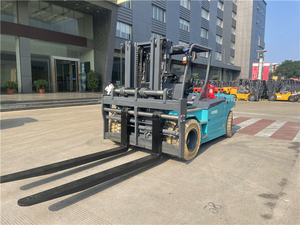 Chariot élévateur à batterie au lithium de 10 tonnes avec contrôleur électrique importé et fourches à déplacement latéral - Product Image 1