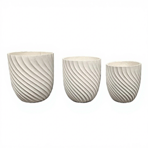 Maceta de Fibra de Arcilla Recubierta de Epoxi, Resistente, Duradera, Ecológica, Impermeable y Ligera, para Interiores/Exteriores, en Oferta - Product Image 1