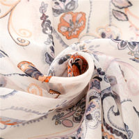 Châle à fleurs de cajou blanc, accessoires hijab, écharpe longue à imprimé paisley pour femmes, offre spéciale, été 2022