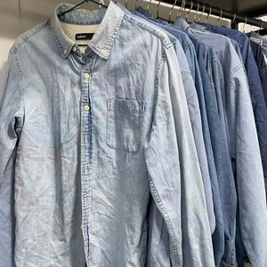 Camisas de mezclilla usadas a precio económico, venta al por mayor, camisas casuales de manga larga <span class=keywords><strong>para</strong></span> hombres y mujeres <span class=keywords><strong>en</strong></span> el mercado africano, <span class=keywords><strong>ropa</strong></span> usada. - Product Image 3