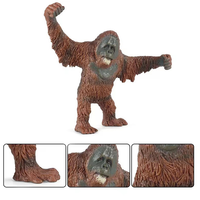 Excellent Workmanship PVC Realistic Gorilla Figurine Toys-Eco-friendly ASTM Certified for Maternity & Kids