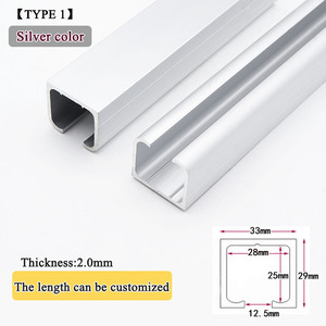 Bán buôn cửa trượt bài hát và con lăn hệ thống hợp kim nhôm trượt theo dõi treo đầu bánh xe đường sắt - Product Image 4