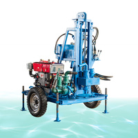 Hiyoung Foreuse hydraulique portable de 100 m avec moteur diesel 22 CV pour l'irrigation agricole et le forage de puits peu profonds, à vendre