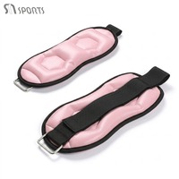 Bracelet de sport ajustable et durable en néoprène avec logo personnalisé, poids de 1kg/2kg en sable de fer pour poignet et cheville, idéal pour le fitness et le remodelage corporel