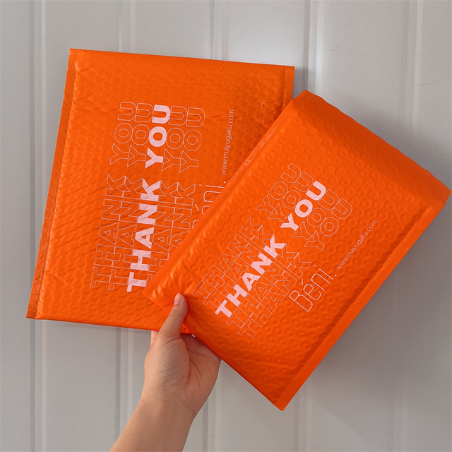 Custom Logo Light Weight Bubble Mailers Padded Envelopes Self Seal Colored Orange Purple Padded Envelopes Waterproof Envelopes