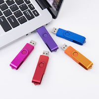Clé USB 2.0 pivotante en métal avec logo personnalisé X619, vente chaude, clé mémoire promotionnelle avec un design unique