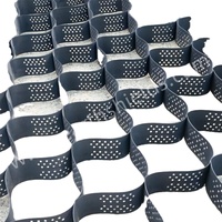 Grille en plastique HDPE pour allée, géocell pour la stabilisation des sols routiers, murs de soutènement en géocell