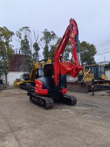 Mini-excavatrice d'occasion Kubota KX165 KX165-5 de 5 tonnes, excavatrice Kubota KX163 KX165 d'occasion avec patins en caoutchouc - Product Image 2