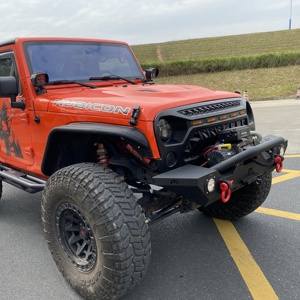 Parachoques delantero compatible con <span class=keywords><strong>Jeep</strong></span> Wrangler JK JKU JL jlu JT - Product Image 5