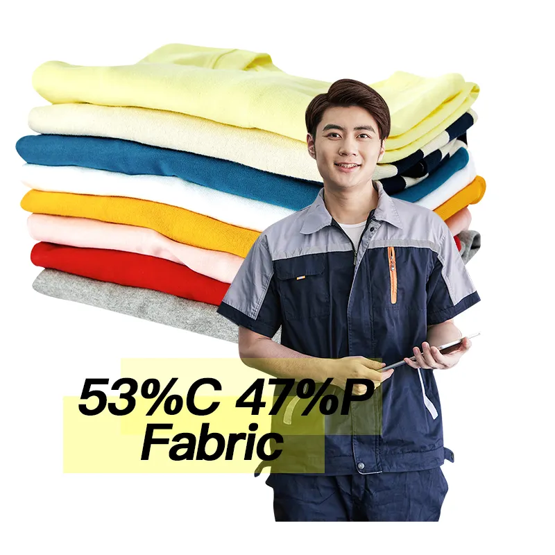 53% cotton 47% polyester fabric wholesale custom manufacture 53 cotton 47 polyester fabric